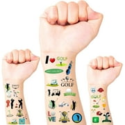 500PCS Golf Theme Temporary Tattoos - Fun Party Stickers for Golf Themed Birthday Party Supplies Decoration