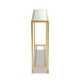thumbnail image 4 of Baxton Studio Alessa Modern and Contemporary Glam Gold Finished Metal and Mirrored Glass Console Table, 4 of 8
