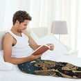 thumbnail image 5 of Sikiie Romantic Skeletons Under Moon Pajama Pants Men, PJ Bottoms, Sleep & Lounge Pants-Medium, 5 of 6