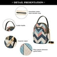 thumbnail image 4 of FORMRS Crossbody Bag for Women Quilted Travel Shoulder Cell Phone Purse with Chain Strap Handbag, Pink Geometric, 4 of 7