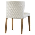 thumbnail image 5 of Pemberly Row Faux Leather Dining Side Chair in Off White (Set of 2), 5 of 7
