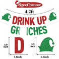 thumbnail image 2 of Banner ZACHAKO Drink Up Grinches rojo y verde 183 cm, 2 of 6