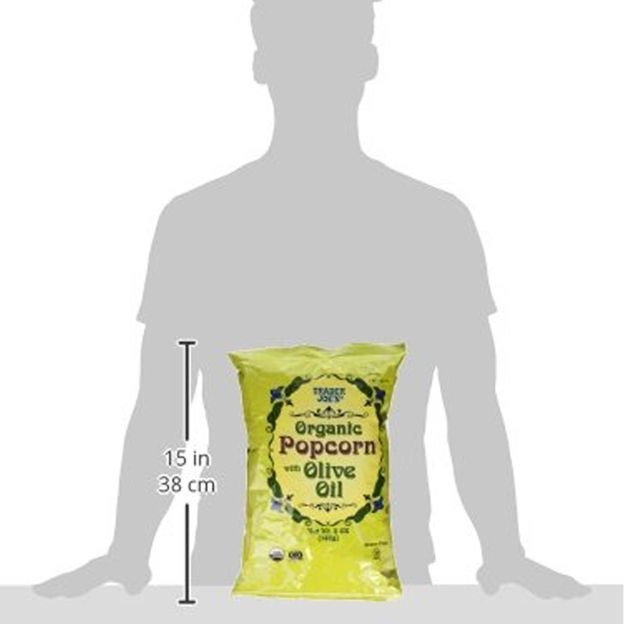 Pack of 3 Trader Joe's Organic Popcorn with Olive Oil | 5 oz