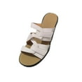 thumbnail image 4 of Woobling Pantoufles pour Femmes Sandales à Enfiler Sans Talon Semelle Compensée Confortables Quotidiennes Blanches 7.5, 4 of 9