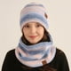 thumbnail image 3 of Gorro de invierno, conjunto de bufanda, gorros de punto cálidos, gorro de calavera, calentador de cuello, 3 of 5