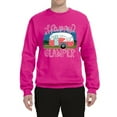 thumbnail image 3 of Happy Glamper | Fancy Camping Camper Van Caravan | Nature Lover Unisex Crewneck Sweatshirt, Fuschia, 3XL, 3 of 5