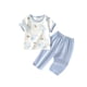 thumbnail image 3 of Ropa fina de verano para bebés, hecha de poliéster, para hombres y mujeres, para recién nacidos, con aire acondicionado, pijama de manga corta y cuello redondo., 3 of 6
