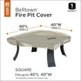 thumbnail image 4 of Classic Accessories Belltown 55-262-021001-00 Fire Pit Cover, Square, Grey, 4 of 15