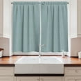 thumbnail image 2 of Forest Kitchen Curtains, Botanical Growing Tree Branches and Leaves Forest Season Illustration, Two Panels Drapes with Rod Pocket Room Decor, 55" X 45", Grey Teal Pale Blue, by Ambesonne, 2 of 3