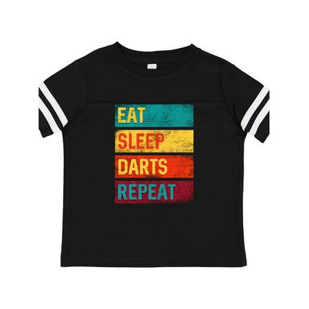 

Inktastic Dart Game Gift Eat Sleep Darts Repeat Gift Toddler Boy or Toddler Girl T-Shirt