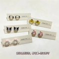 thumbnail image 4 of Sanrio-pendientes de plata de Hello Kitty para mujer, aretes de aro con aguja, estilo Anime Cinnamoroll Melody, Kuromi, 4 of 4