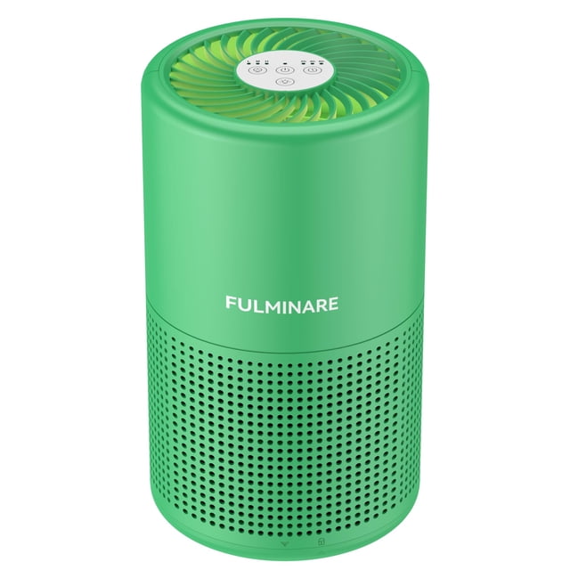Purificador de Aire FULMINARE H13 HEPA 3 Velocidades Temporizador Verde Menta