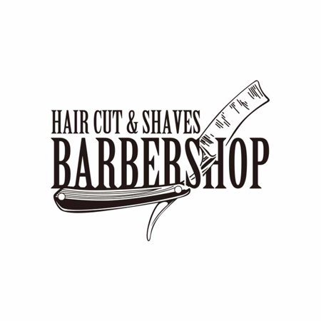 Hair Cut Shaves Stylist Wall Sticker Barbershop Hair Salon Pvc
