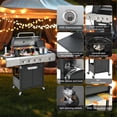 thumbnail image 4 of All-in-One Propane Gas Grill with Grilling & Griddling Functions, 745 Sq.Inch Cooking Space for Patio or Camping, 4 of 7