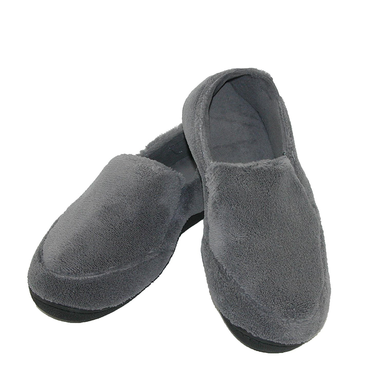 Isotoner Mens Microterry Slip On Slippers - Walmart.com