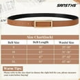 thumbnail image 5 of Skinny Reversible Belts for Women, Two-in-one Women Thin Belt for Dresses Jeans Pants with Gold Buckle, 5 of 6