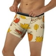 thumbnail image 3 of Xecao Rustic Harvest Time Print Boxer Briefs for Men's Stretch Moisture-Wicking Underwear, Mid-Rise Classics breathable fabric, 3 of 7