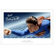 Brandon Routh Autographed Superman Returns Soaring 20x30 Fine Art Photo
