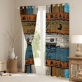 thumbnail image 3 of Erosebridal Multi-Tone Wood Black Camper RV Print Blackout Curtains Set of 2 (52x84 Each), Rustic Camping Window Curtains for Kids Boys and Girls, 3 of 6
