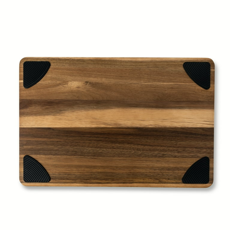 Thyme & Table Acacia Wood Cutting Board with Anti-Slip Grips, 12