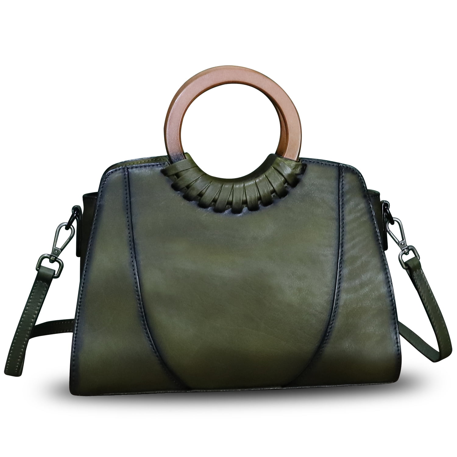 Genuine Leather Women Purses and Handbags Handmade Shoulder Bag Crossbody Bag