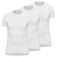 thumbnail image 1 of AMMANN Camiseta hombre Pack de 3 - canalé fino, espalda alargada, algodón Blanco M (Medium), 1 of 4