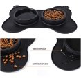 thumbnail image 5 of 1 pieza de cuenco antideslizante para perros y gatos,cuenco doble para perros con almohadillas de silicona a prueba de salpicaduras, cuenco de agua para cachorros (negro), 5 of 5