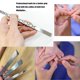 thumbnail image 2 of Juego de cuchillos de pedicura para uñas encarnadas ZGGDHSWLLMF de acero inoxidable, 2 of 7