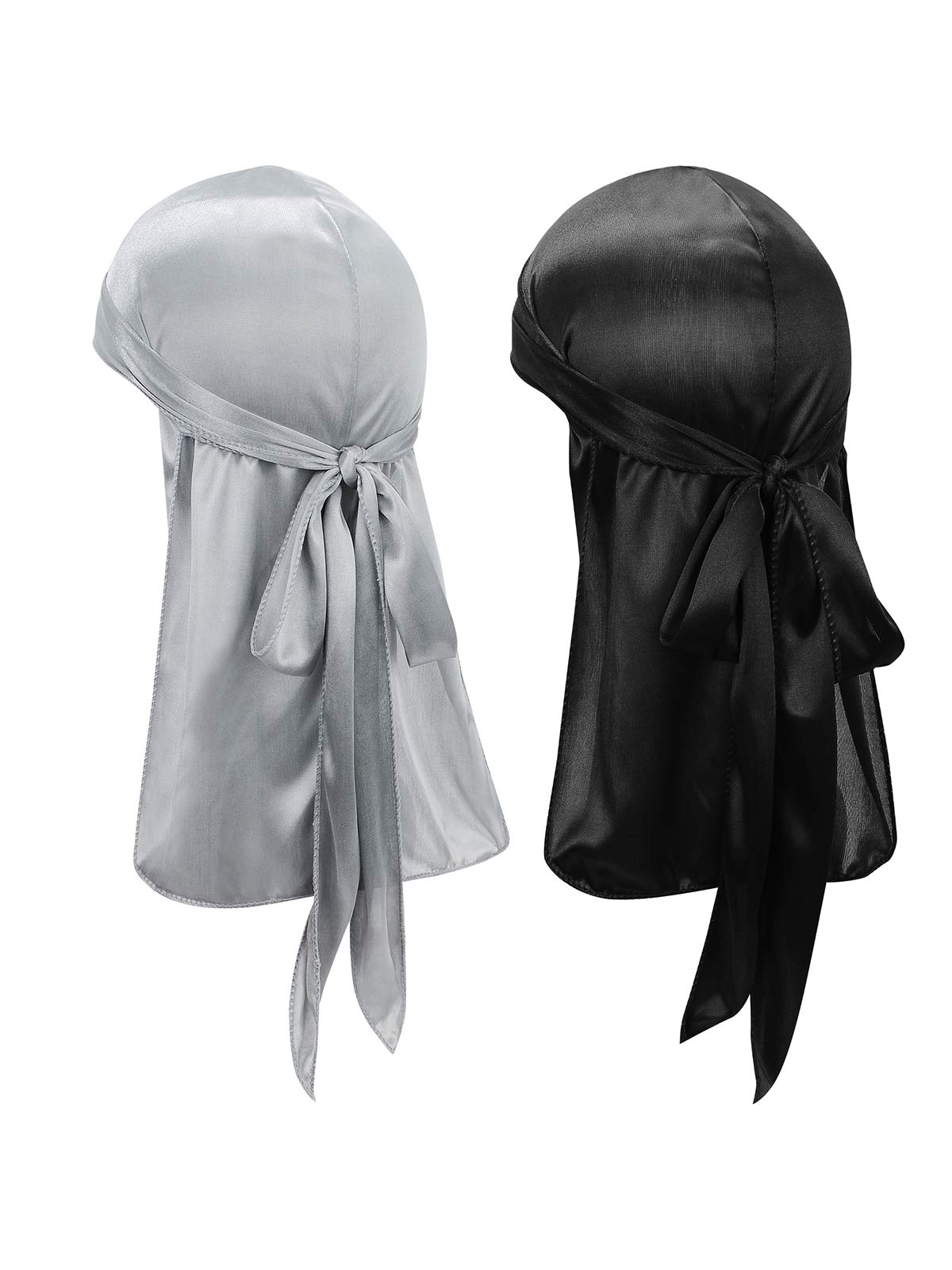Century Star Kids Silky Satin Durags Head Wrap Silk Durag for Baby Boy Girls Wave Cap Wide Strap