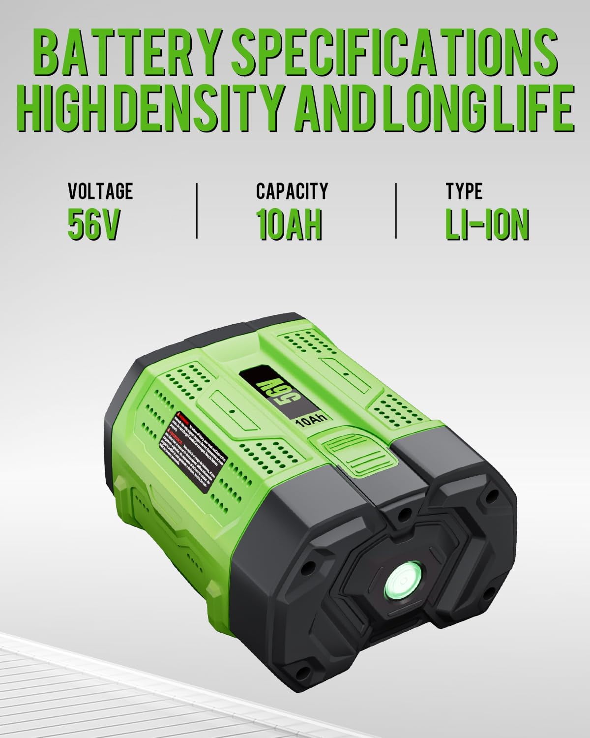 2 Pack 56V 10.0Ah Replacement Battery for EGO Power Tools Compatible with BA1400 BA1400T BA2800 BA2800T BA4200 BA4200T BA5600T EGO 56V Lithium Ion Battery Pack