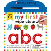 Wipe Clean: My First Wipe Clean: ABC : A fun early learning book for kids to practice their pen control skills (Board book)
