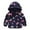 Dark Blue, variant on Odeerbi Kids Trendy Jacket Boys Girls Cute Cartoon Flowers Car Pattern Windproof Jacket Hooded Coat Beige