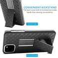 thumbnail image 4 of Njjex iPhone 11 / iPhone 11 Pro / iPhone 11 Pro Max Holster Case, Combo Shell & Holster Case Slim Shell with Built-in Kickstand Swivel Belt Clip Holster for Apple iPhone 11 Pro Max (2019), 4 of 9