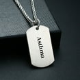 thumbnail image 5 of MetalJC Stainless Steel Medical Alert ID Necklace Pendants for Men Women, Engraved Asthma, 5 of 7