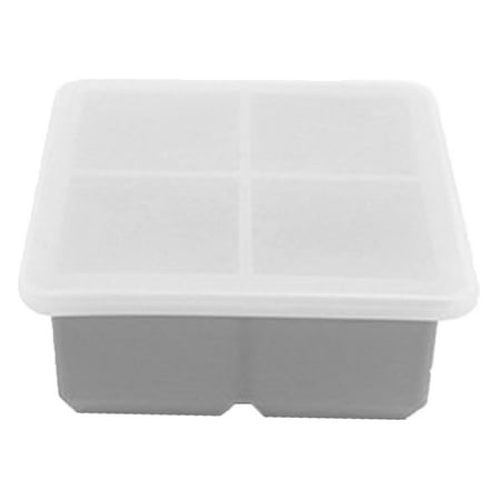 

Silicone Freezing Tray with Lid Easy-Release Silicone Cup Freezer Tray Freezer Containers Ash