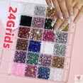thumbnail image 2 of 1 Box 3D Multi-Size Rhinestones, Colorful Round Nail Art - Rhinestones, Flatback Glass, Diamond Gems, Jewelry Nail Charms, DIY Manicure Accessories, 2 of 22
