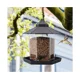 thumbnail image 4 of Comedero para pájaros, contenedor de comida para pájaros colgante impermeable con techo y bandeja para jardín al aire libre, patio trasero, comedero para semillas de pájaros silvestres a, 4 of 4