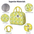 thumbnail image 4 of Lunch Bag Lunch Box for Women Reusable Insulated Lunch Bags,Water-Resistant Yellow Lemon Branch Cooler Lunch Tote Bag, Large Capacity for Work Travel Picnic, 4 of 6