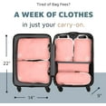thumbnail image 2 of Compression Packing Cubes - Travel Organizers (Dusty Rose) by TRIPPED Travel Gear, 2 of 7