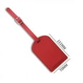 thumbnail image 3 of Fashion PU Leather Luggage Tag Travel Accessories Name ID Address Portable Tag, 3 of 8