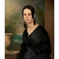 thumbnail image 2 of James Alexander Simpson 20x23 Black Ornate Framed Double Matted Museum Art Print Titled: Mary Ellen Stonestreet Hoffar (ca. 1840), 2 of 5