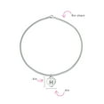 thumbnail image 3 of Bling Jewelry Womens Tiny ABC Heart Initial Alphabet Anklet Ankle Bracelet Sterling Silver 9-10 Inch, 3 of 3