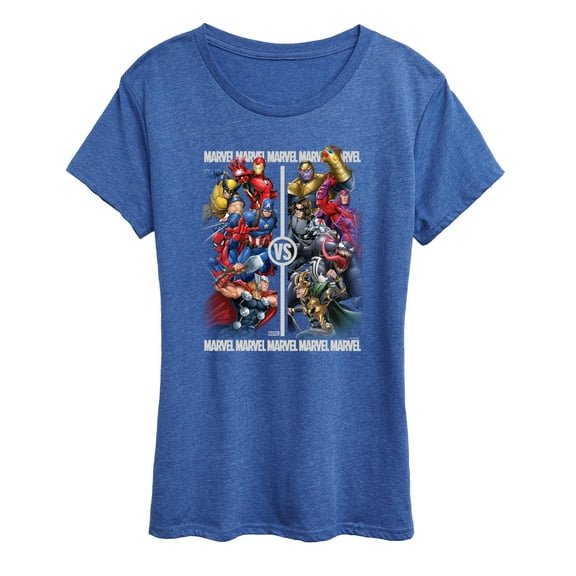 Marvel - Heroes Vs Villains - Women's Short Sleeve Graphic T-Shirt