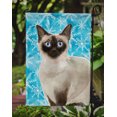 thumbnail image 3 of Carolines Treasures CK3114GF Siamese Winter Snowflake Garden Size Flag, 3 of 3