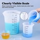 thumbnail image 3 of Vasos medidores de silicona LET'S RESIN de 450 ml con 2 balanzas y 100 ml, 3 of 6