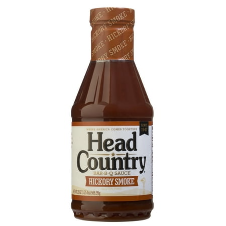 Head Country Hickory Smoke BBQ Sauce, 20 Fl Oz (2 Pack)