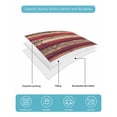 thumbnail image 5 of Quilts Twin Size, Vintage American Flag Soft Comforter Bedding Set for Bed, Retro Red Blue Flag Lightweight Quilted Bedspread with Pillow Cover(2 Pieces) for All Season, 68x86 Inch, 5 of 6