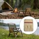 thumbnail image 1 of Bolsa de almacenamiento para reposabrazos de silla de camping con múltiples bolsillos laterales, organizador colgante para ducha, silla, patio, baño, Caqui, 1 of 8