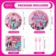 thumbnail image 5 of Set de artículos de fiesta Grencian Super Girl Hero Pink Spider, 5 of 8