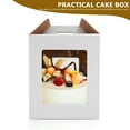 thumbnail image 5 of FUEENIRVA White Detachable Paper Cake Box, and Portable Storage Container for Cakes and Desserts, 5 of 6